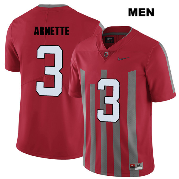 Ohio State Buckeyes Men's Damon Arnette #3 Red Authentic Nike Elite College NCAA Stitched Football Jersey BC19J44FA
